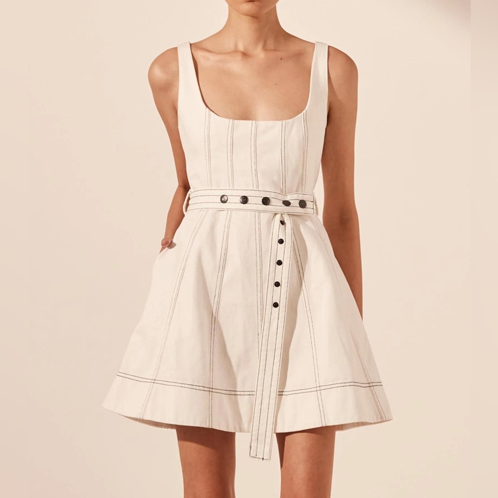 Shona Joy Hana Belted Mini Dress
